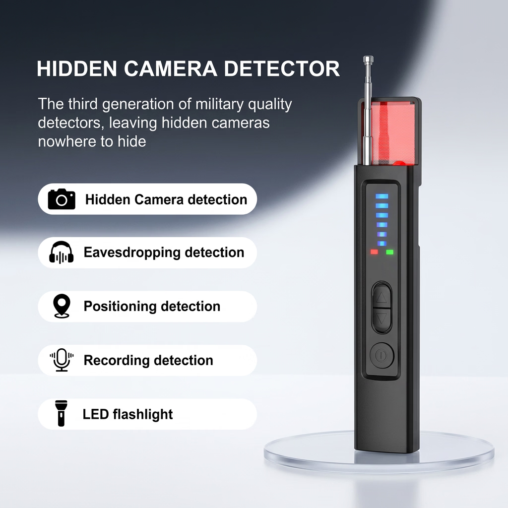 6-in-1 Hidden Camera Detector | Portable RF Scanner