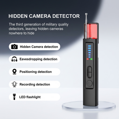 6-in-1 Hidden Camera Detector | Portable RF Scanner